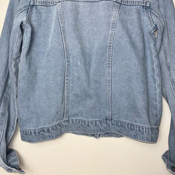 Levi’s Girls Trucker Jean Jacket Youth 13-15 Years XL Mid Wash 100% Cotton Denim - Picture 14 of 16